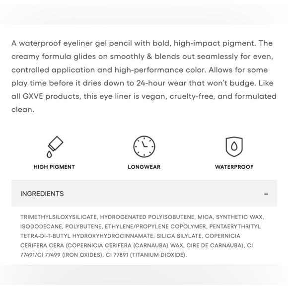 GXVE By Gwen Stefani Line It Up 24hr Waterproof Eye Liner, “Greener Pastures” - Picture 4 of 10